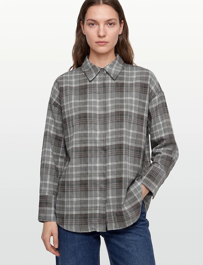 Vila - VIEDITH L/S SHIRT - langärmlige hemden - stone mountain - 3