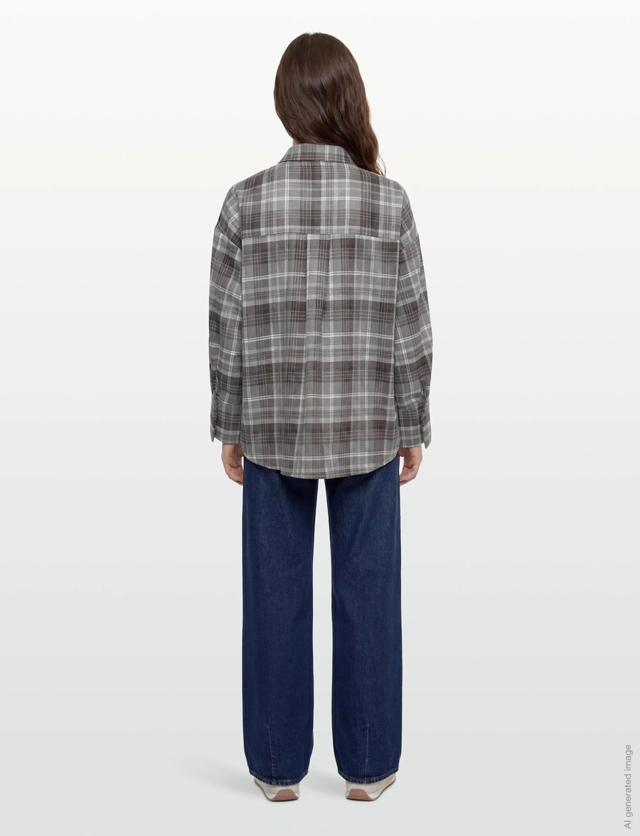 Vila - VIEDITH L/S SHIRT - langärmlige hemden - stone mountain - 4