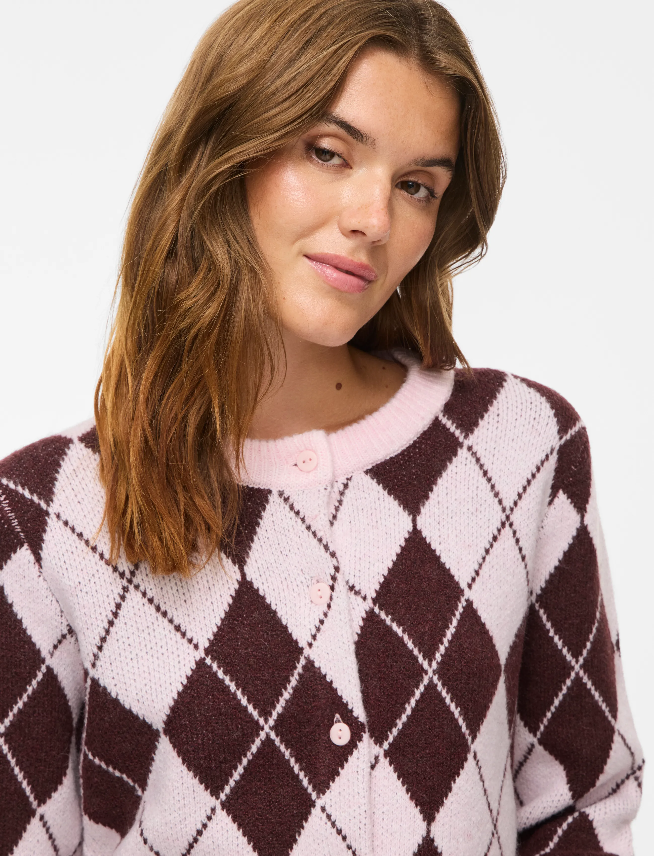 Vila - VIAGGIE L/S KNIT CARDIGAN - strickjacken - ballet slipper - 5