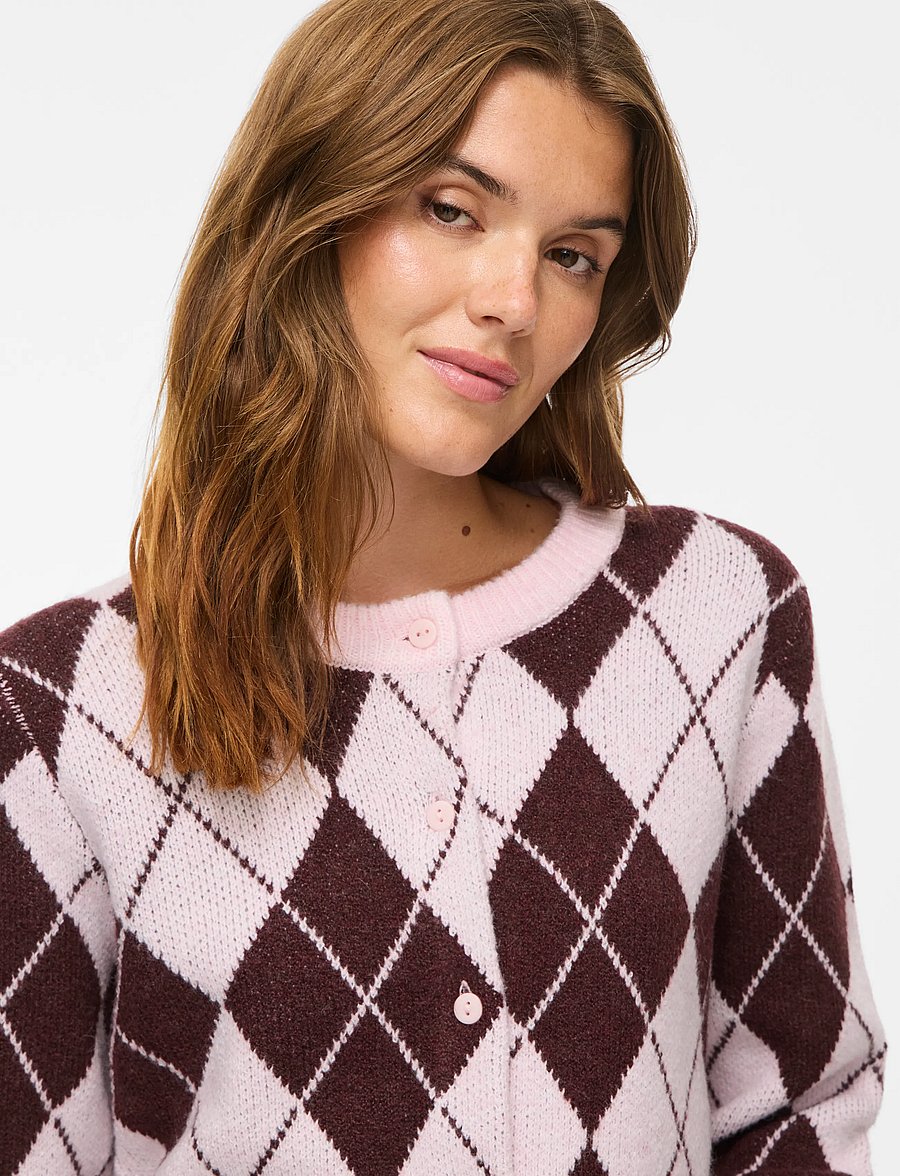 Vila - VIAGGIE L/S KNIT CARDIGAN - strickjacken - ballet slipper - 5