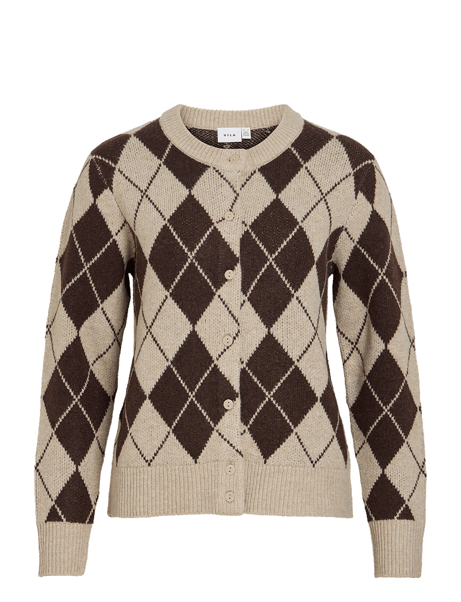 Vila - VIAGGIE L/S KNIT CARDIGAN - strickjacken - feather gray - 1