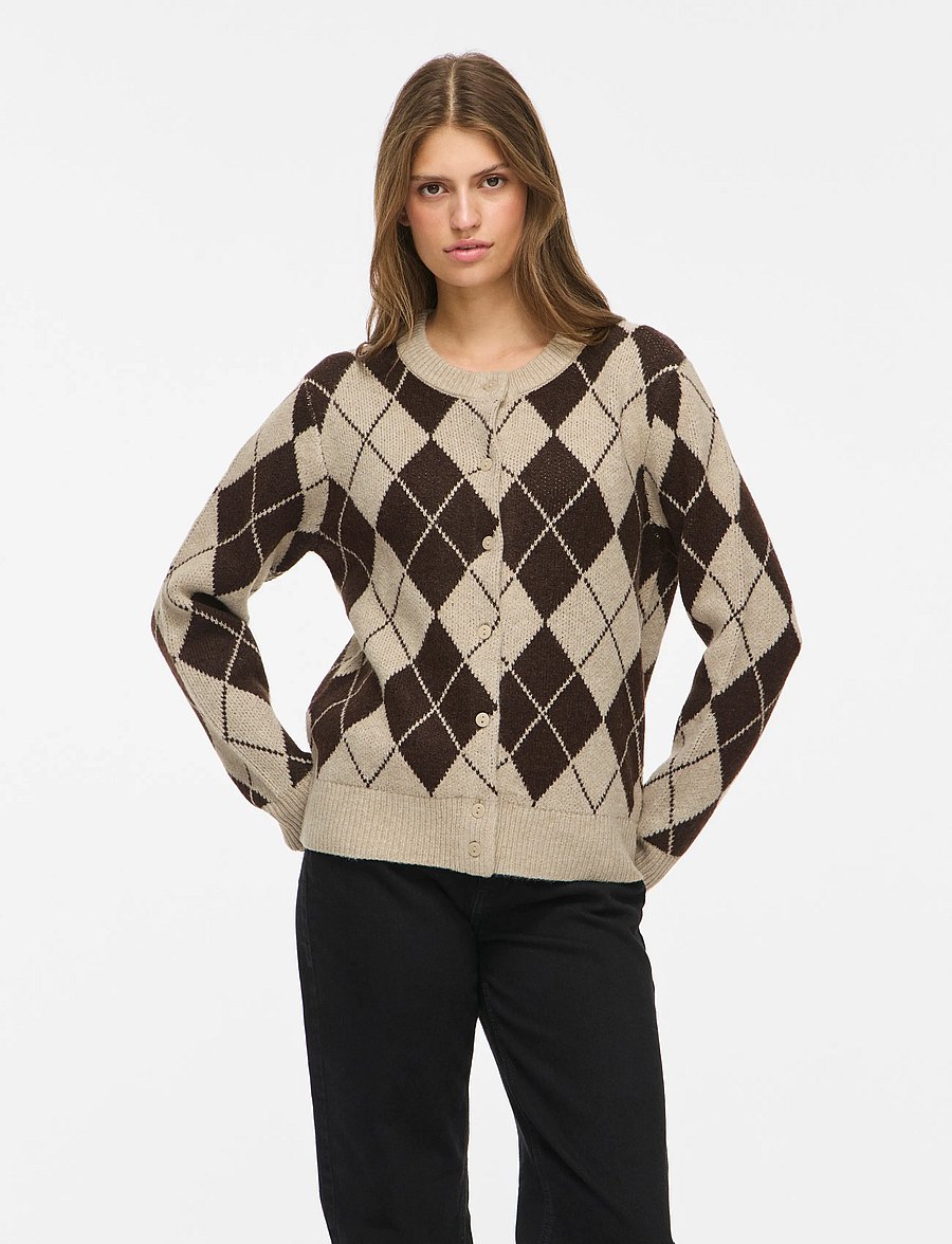 Vila - VIAGGIE L/S KNIT CARDIGAN - strickjacken - feather gray - 0