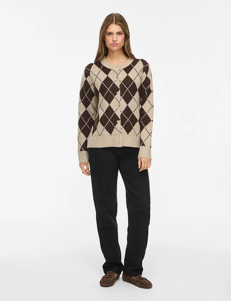 Vila - VIAGGIE L/S KNIT CARDIGAN - strickjacken - feather gray - 4