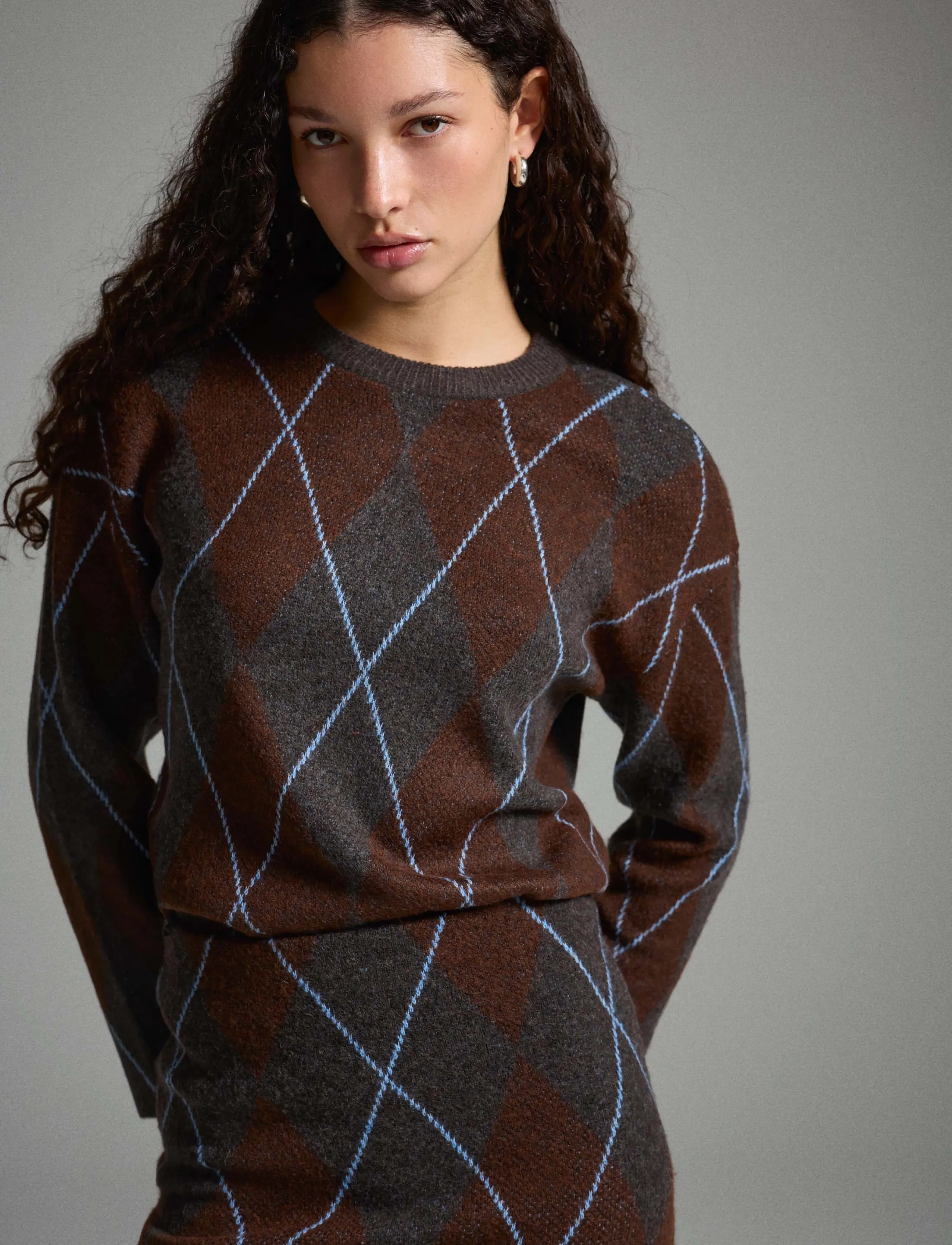 VILA Viargyle L/S Knit Top/Bfs/Spi stickade tröjor dam – bild 5