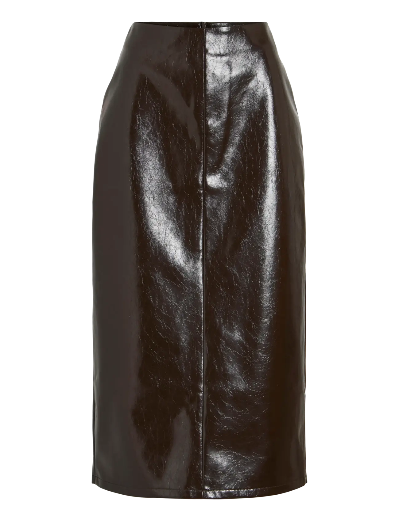 Vila VISHINNY HW COATED SKIRT/RC/BFS - Kjolar - COFFEE BEAN / brown