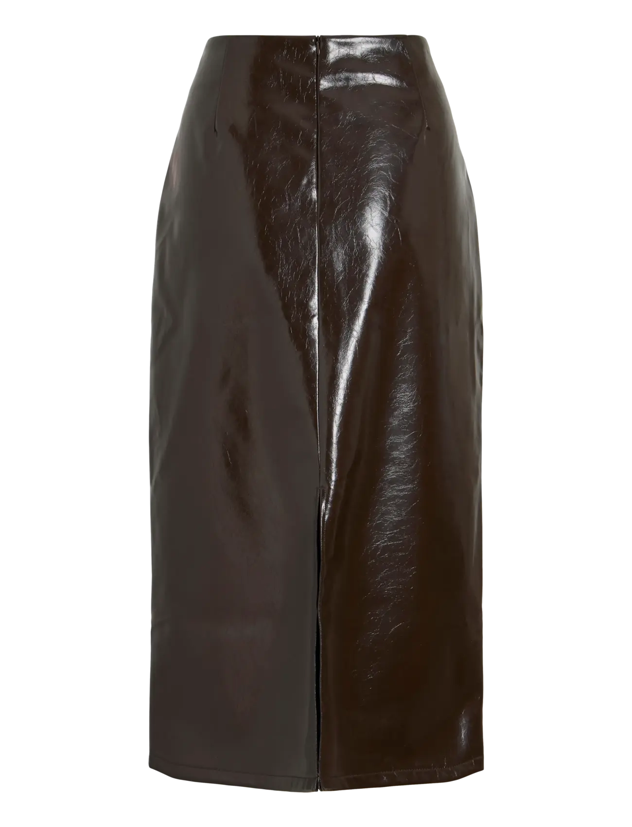 Vila - VISHINNY HW COATED SKIRT/RC/BFS - midi kjolar - coffee bean - 1