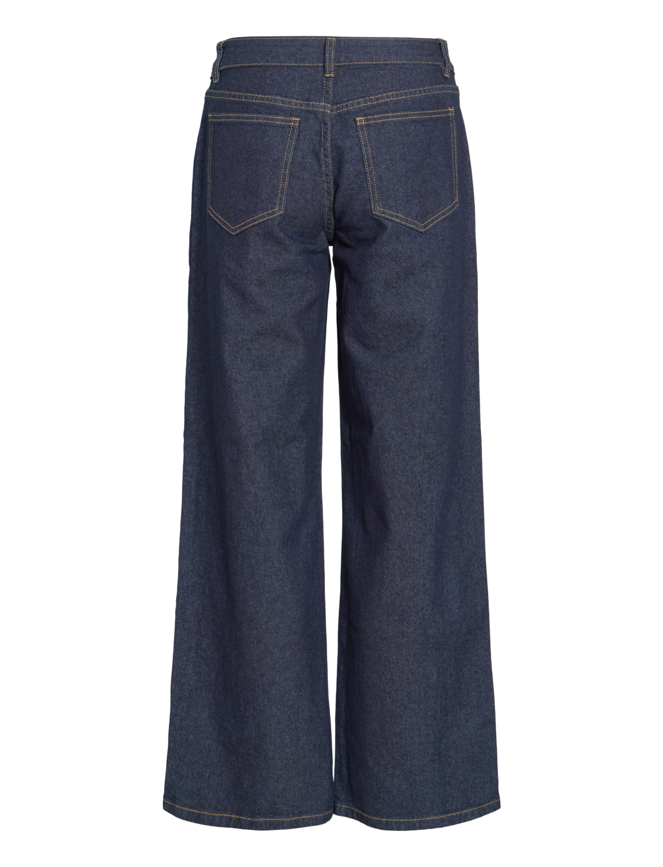 Vila - VIFLORIE RIO RW WIDE POCKET JEANS - NOOS - brede jeans - dark blue denim - 2