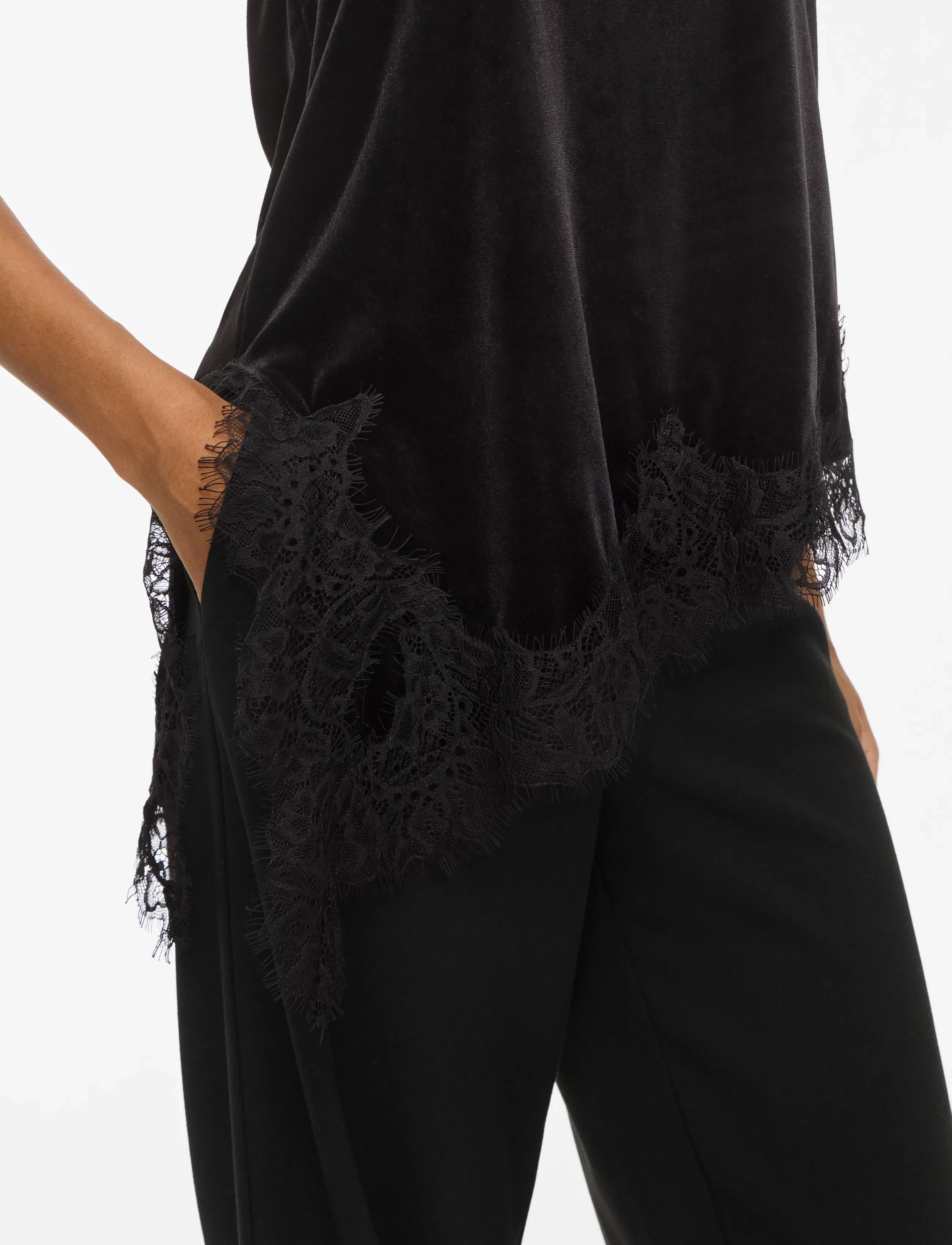 VILA Vialindra Halterneck S/L Top/Vol linnen dam – bild 6