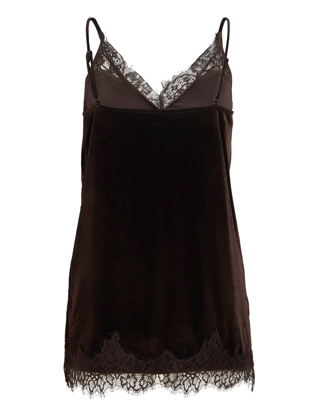 Vila - VIALINDRA SINGLET LONG TOP/VOL/BFS - coffee bean - 2