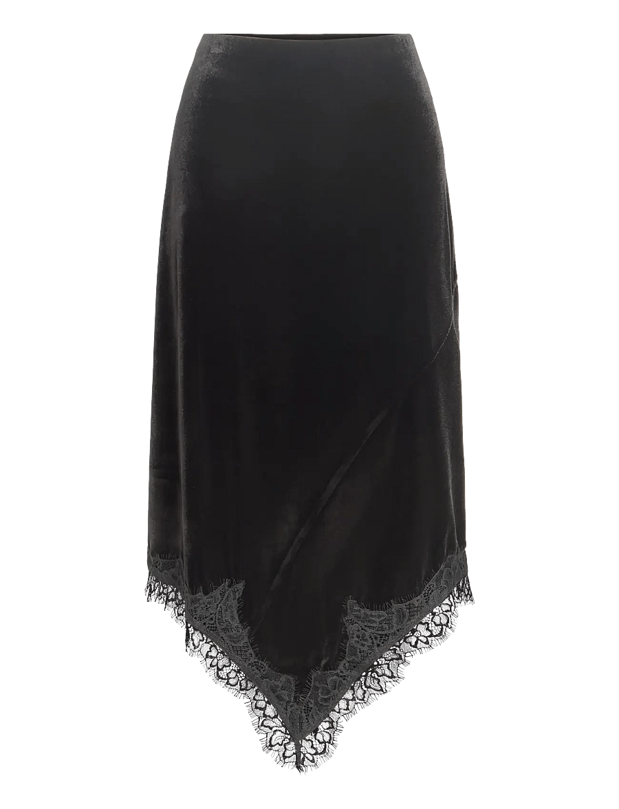 Vila - VIALINDRA HW MIDI SKIRT/VOL - black beauty - 1