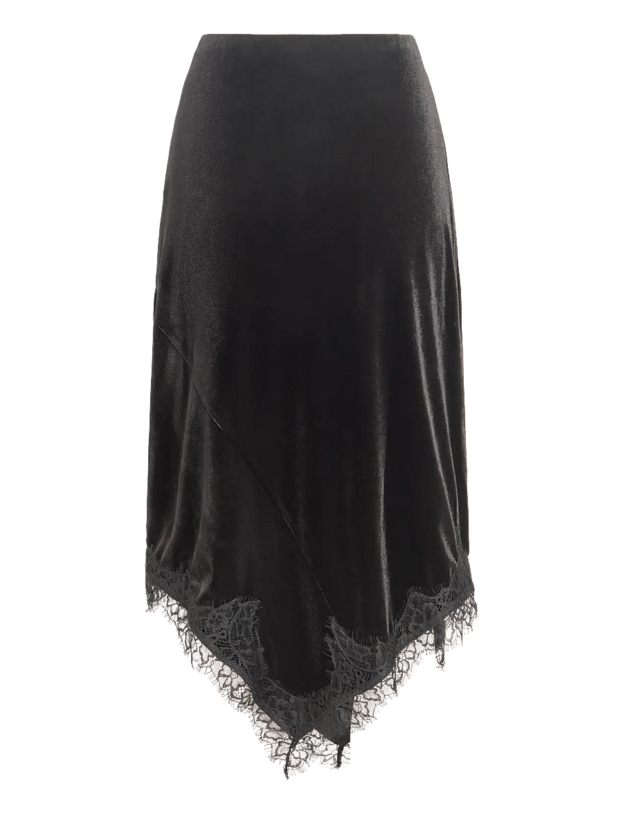 Vila - VIALINDRA HW MIDI SKIRT/VOL - midi kjolar - black beauty - 2