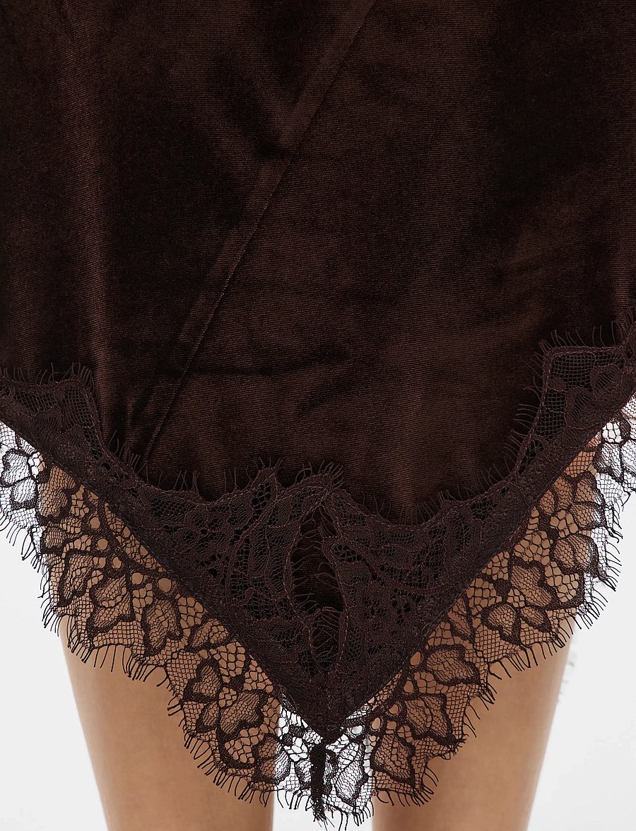 Vila - VIALINDRA HW MIDI SKIRT/VOL - midi kjolar - coffee bean - 5