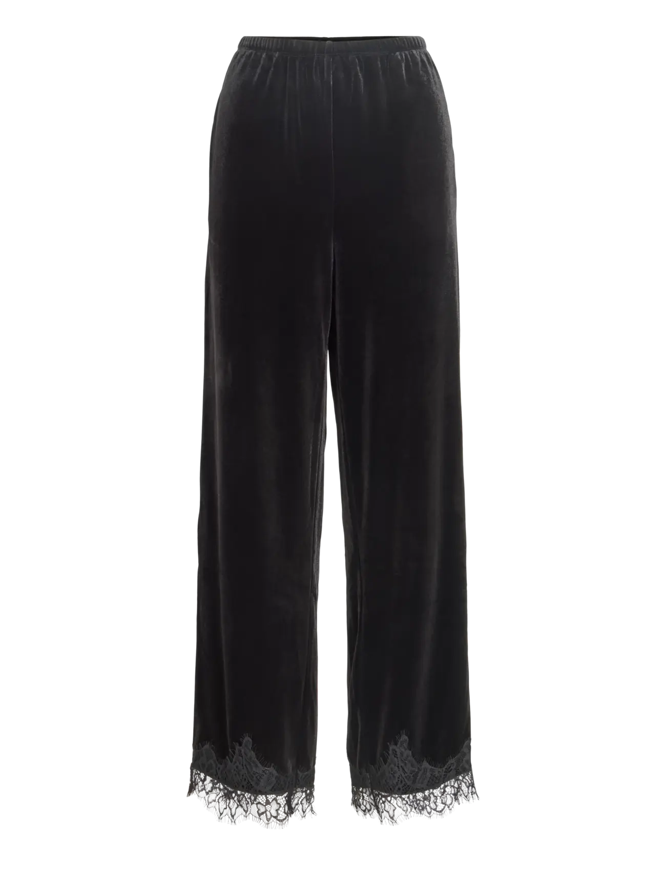 Vila - VIALINDRA HW WIDE PANTS/VOL/BFS - black beauty - 1