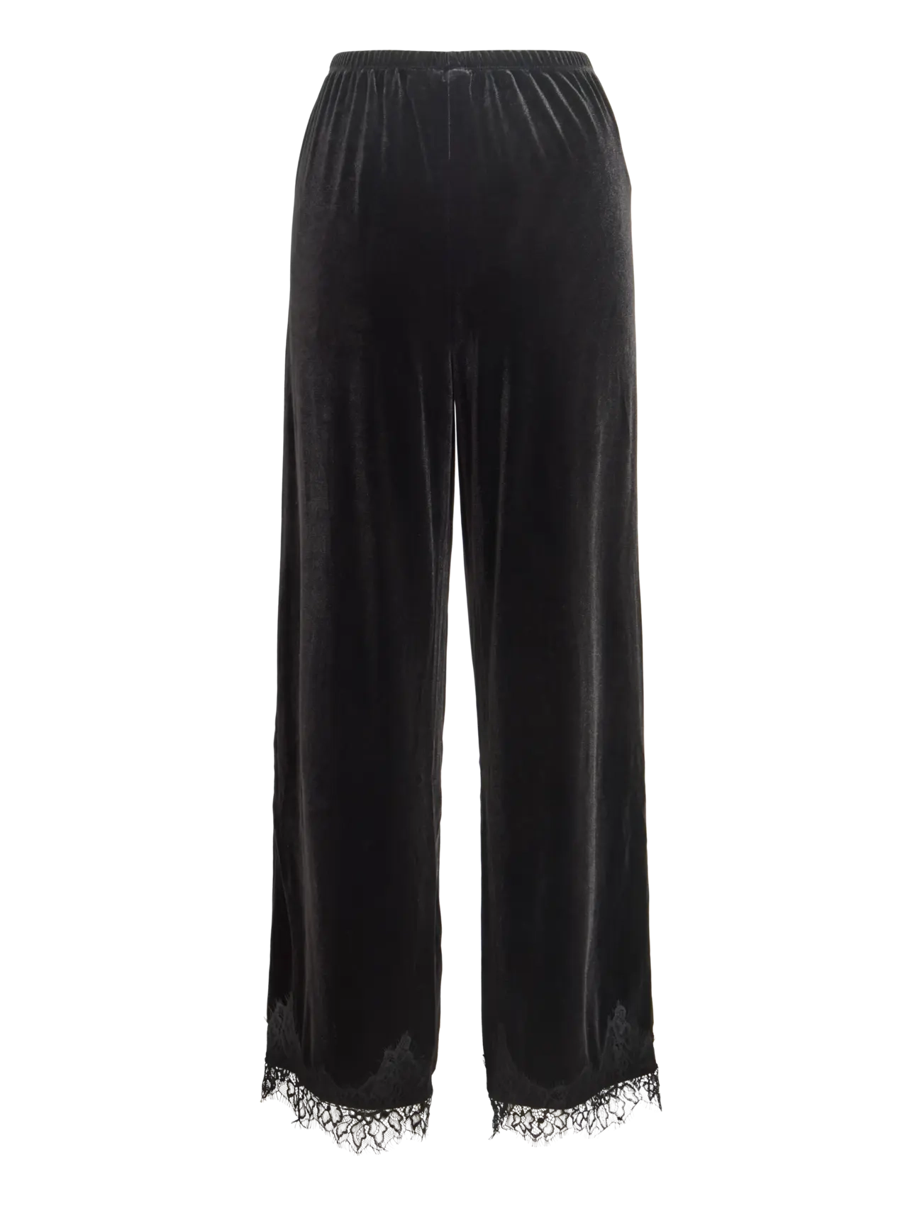 Vila - VIALINDRA HW WIDE PANTS/VOL/BFS - laia säärega püksid - black beauty - 2