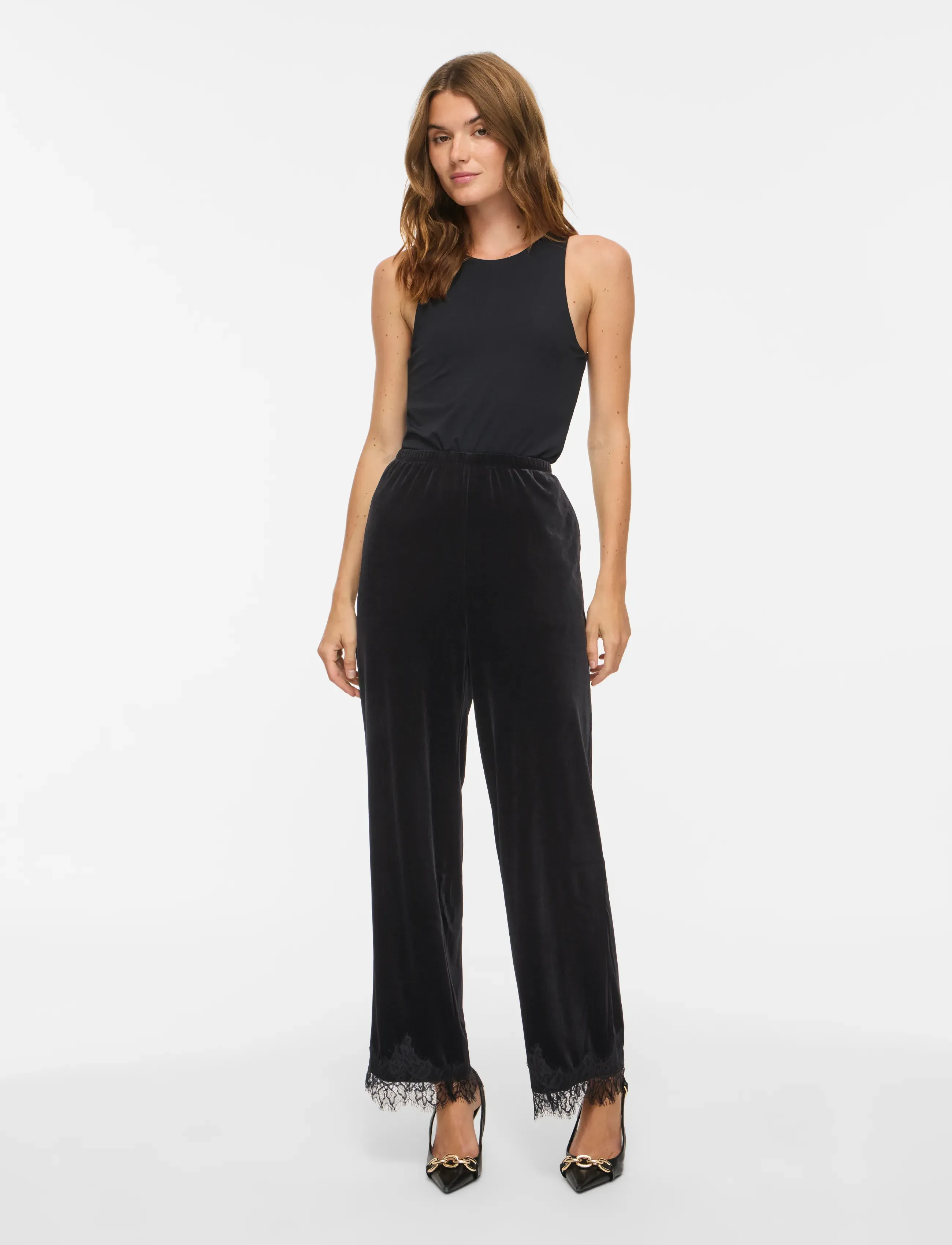 VILA Vialindra Hw Wide Pants/Vol/Bfs byxor dam – bild 3