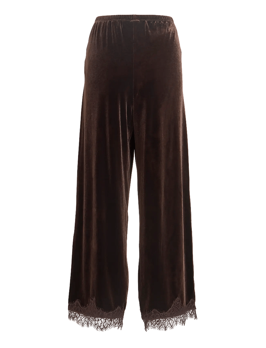 Vila - VIALINDRA HW WIDE PANTS/VOL/BFS - vida byxor - coffee bean - 2