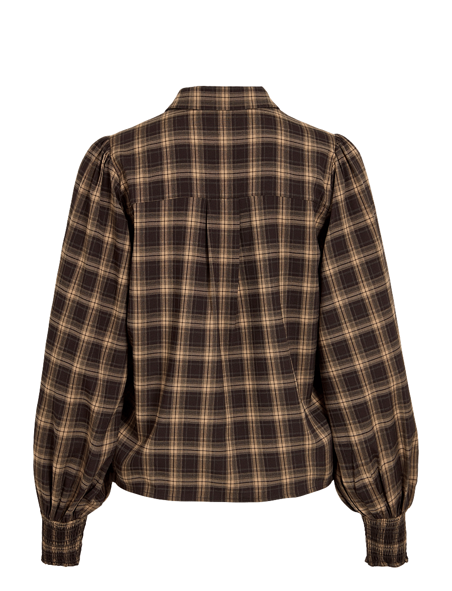 Vila - VILENE CHECK L/S SHIRT - nomad - 1