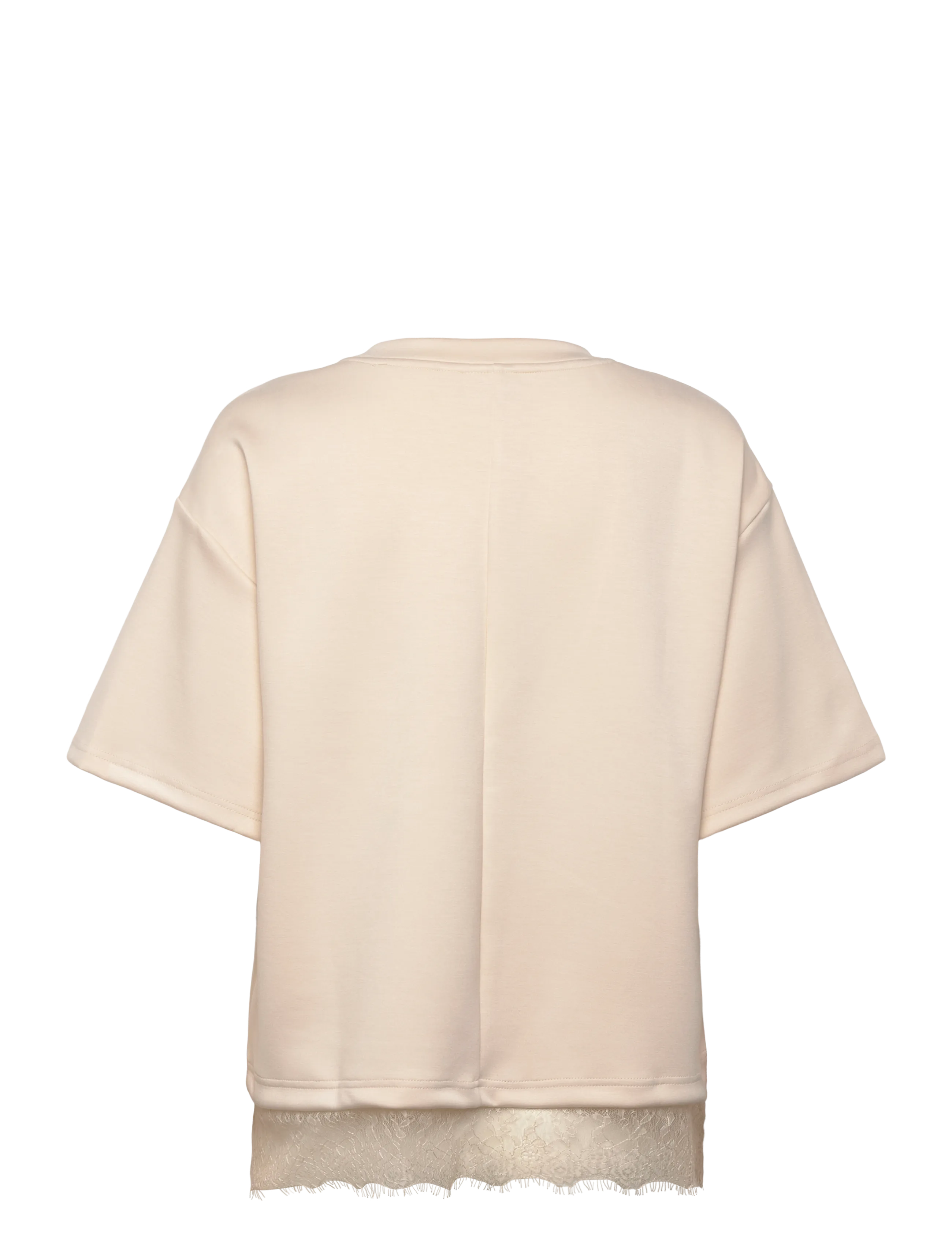 Vila - VIEWIE 2/4 LACE TOP - t-shirts - birch - 2