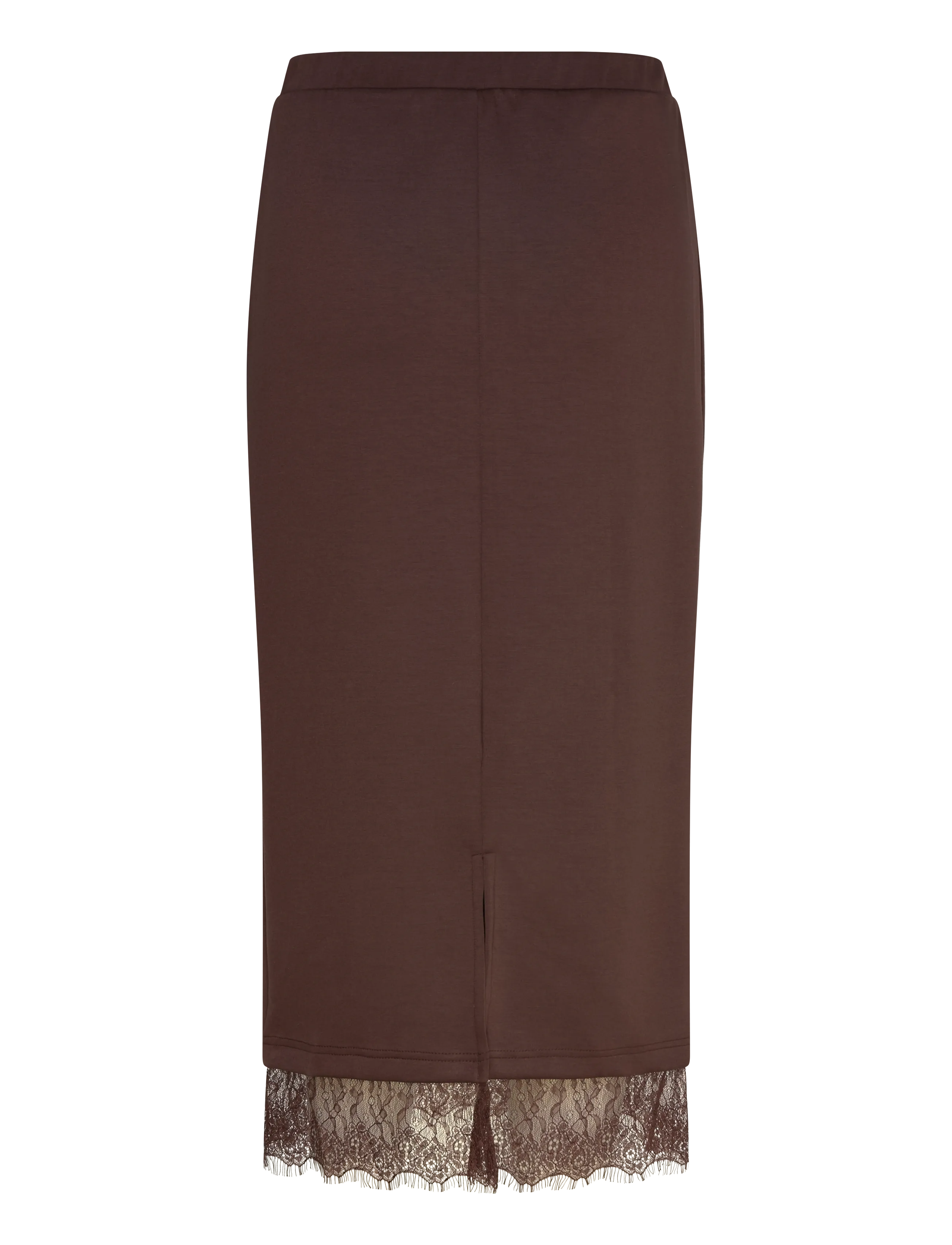 Vila - VIEWIE HW LACE MIDI SKIRT - midiseelikud - coffee bean - 2