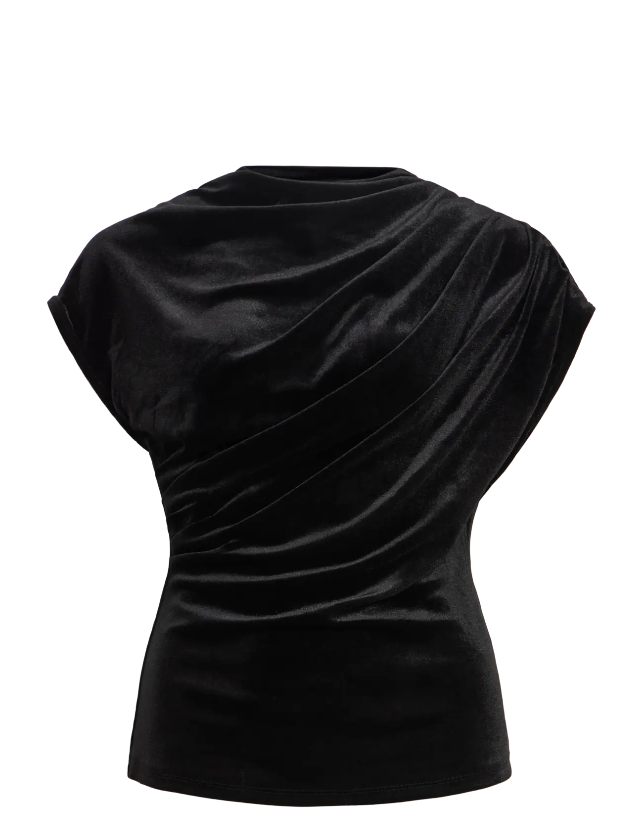Vila VILIVAS S/L TOP /DC - Kvinder - BLACK BEAUTY / black