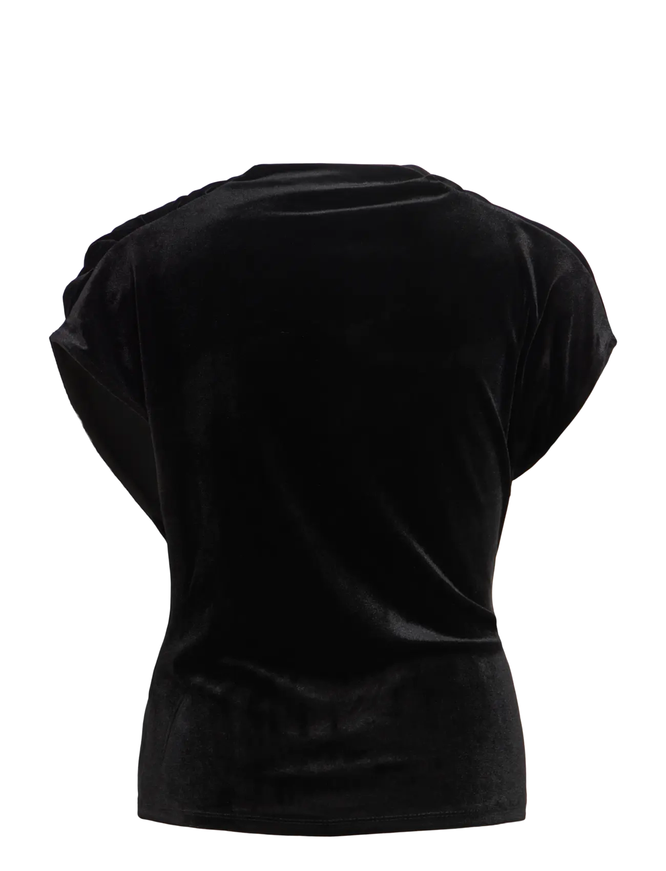 Vila - VILIVAS S/L TOP /DC - t-shirts - black beauty - 2