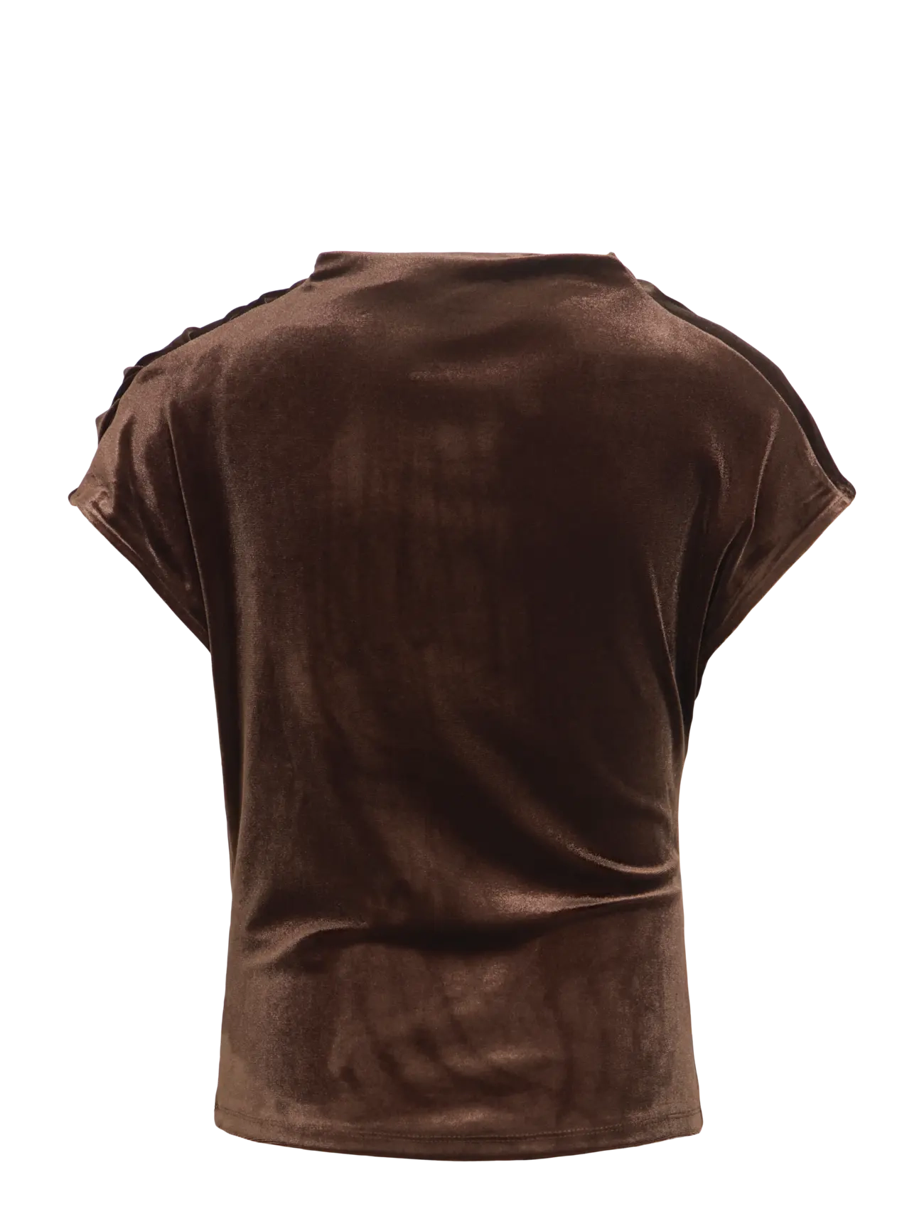 Vila - VILIVAS S/L TOP /DC - t-shirts - coffee bean - 2