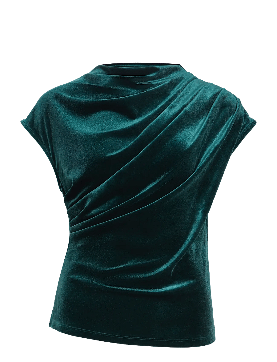 Vila - VILIVAS S/L TOP /DC - t-shirts - ponderosa pine - 1