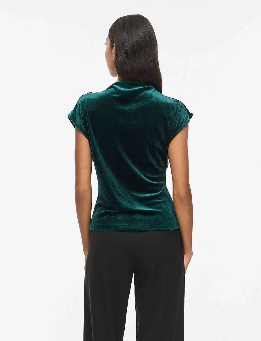 Vila - VILIVAS S/L TOP /DC - t-shirts - ponderosa pine - 3