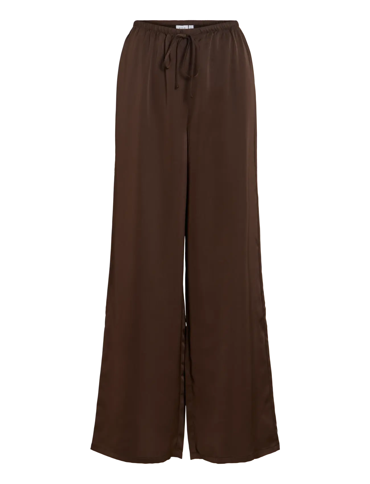 Vila - VIELLETTE WIDE STRING PANTS/KA - coffee bean - 1
