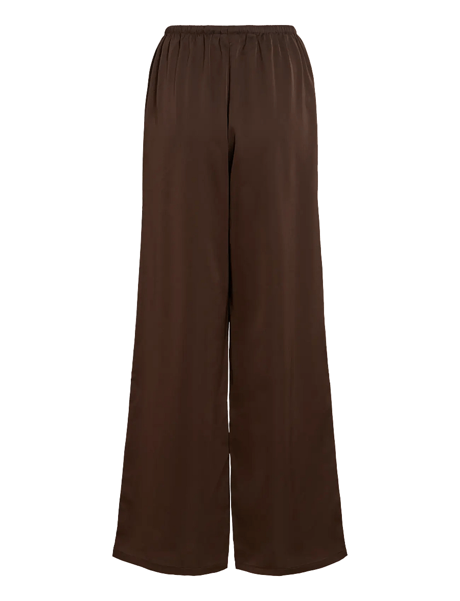 Vila - VIELLETTE WIDE STRING PANTS/KA - coffee bean - 2