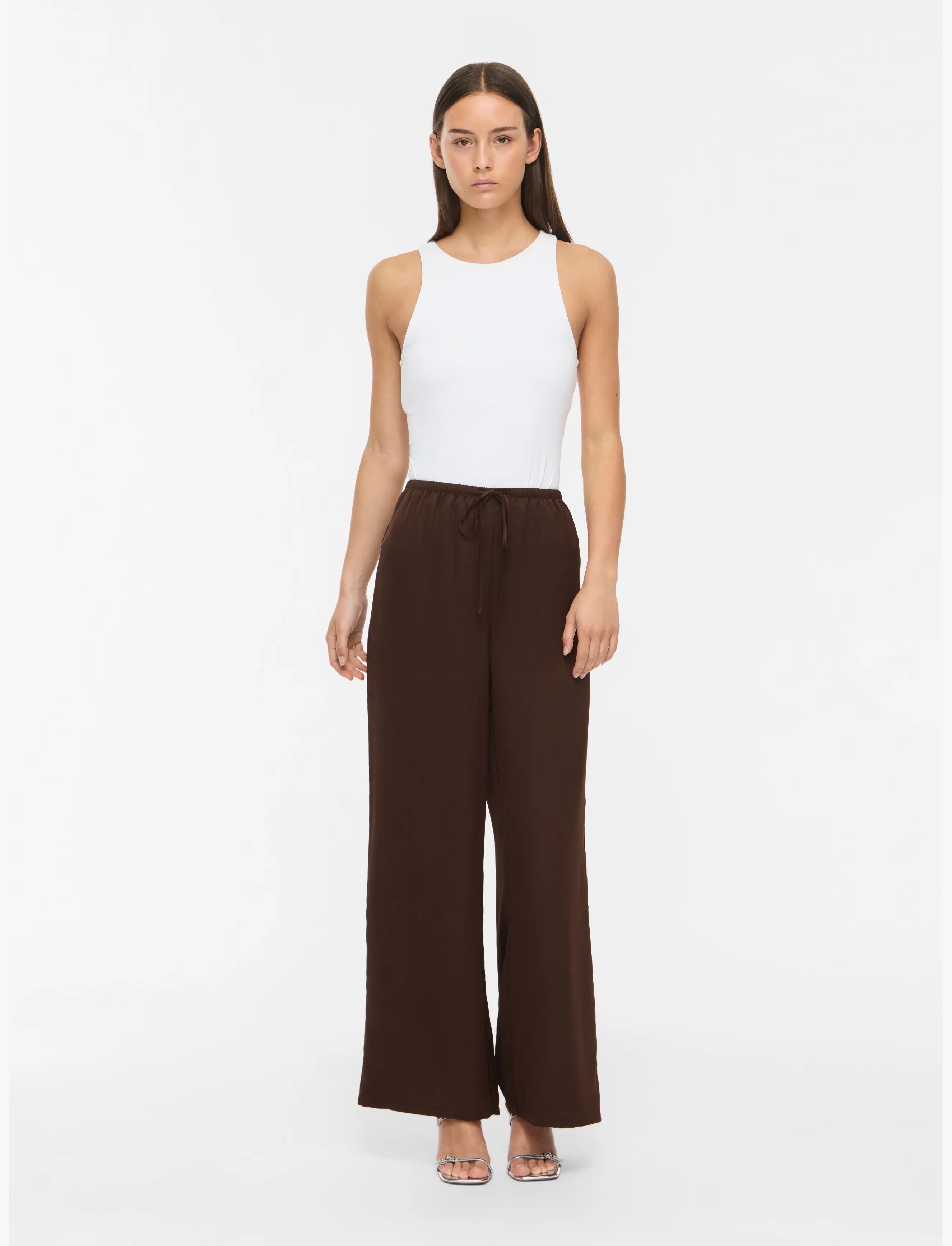 VILA Viellette Wide String Pants/Ka dam – bild 3