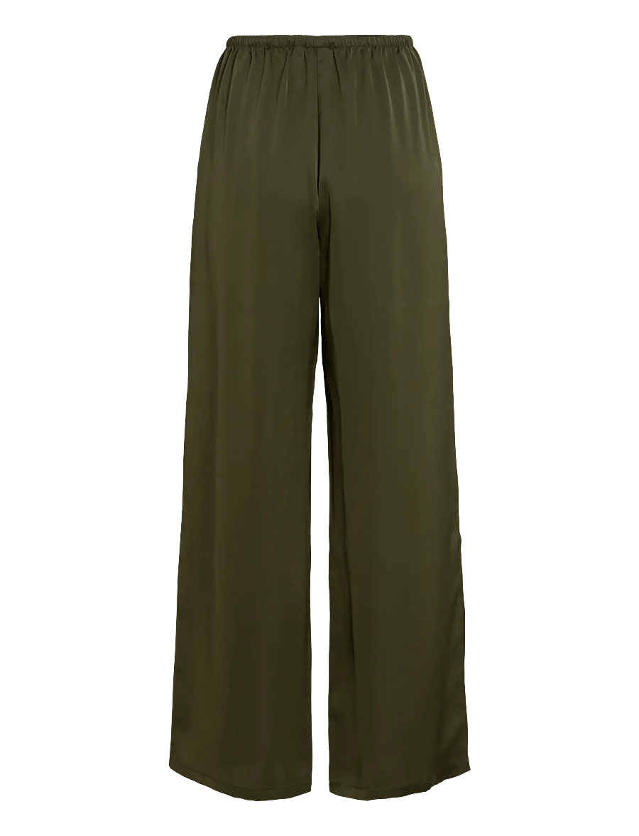 Vila - VIELLETTE WIDE STRING PANTS/KA - forest night - 2