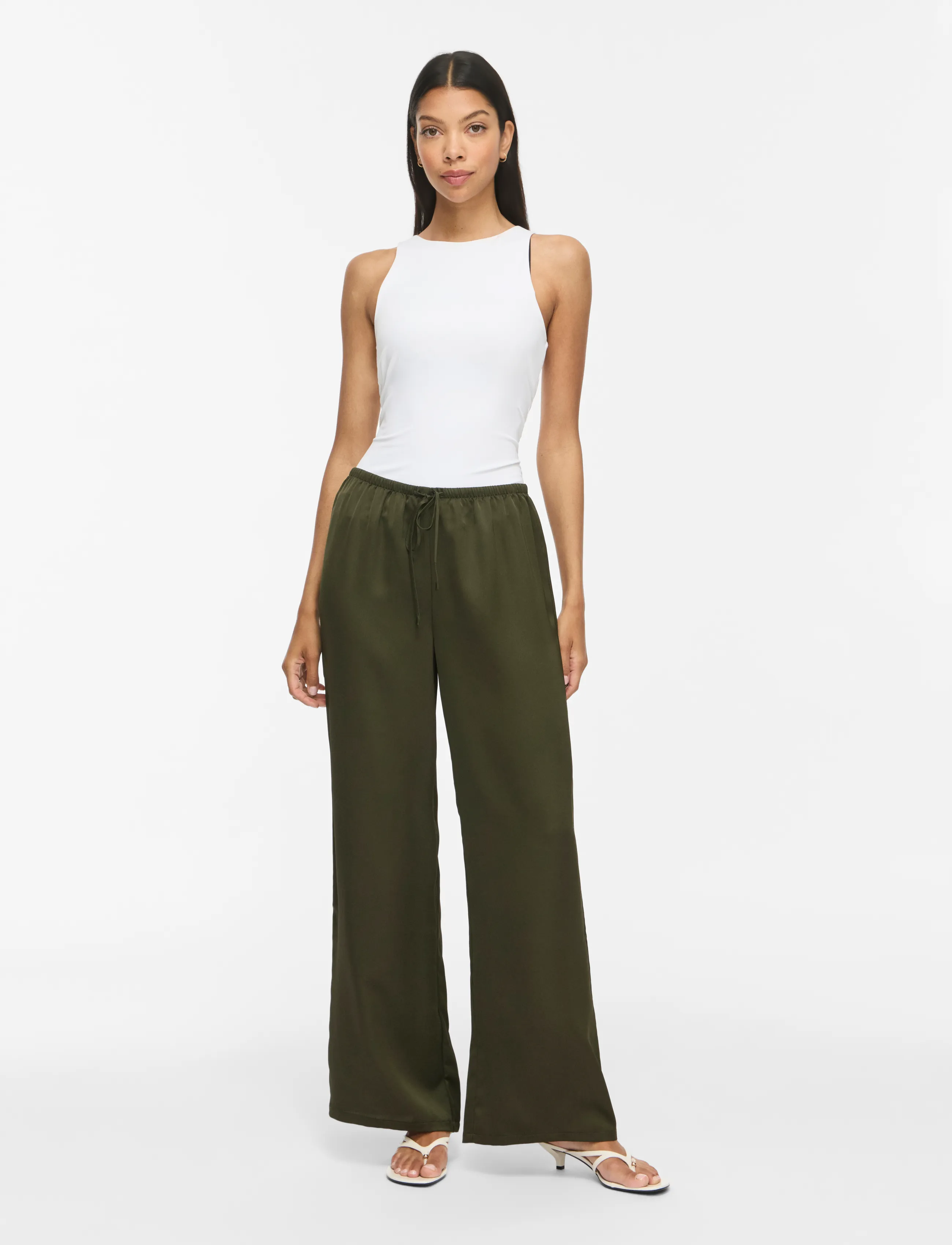 VILA Viellette Wide String Pants/Ka dam – bild 3