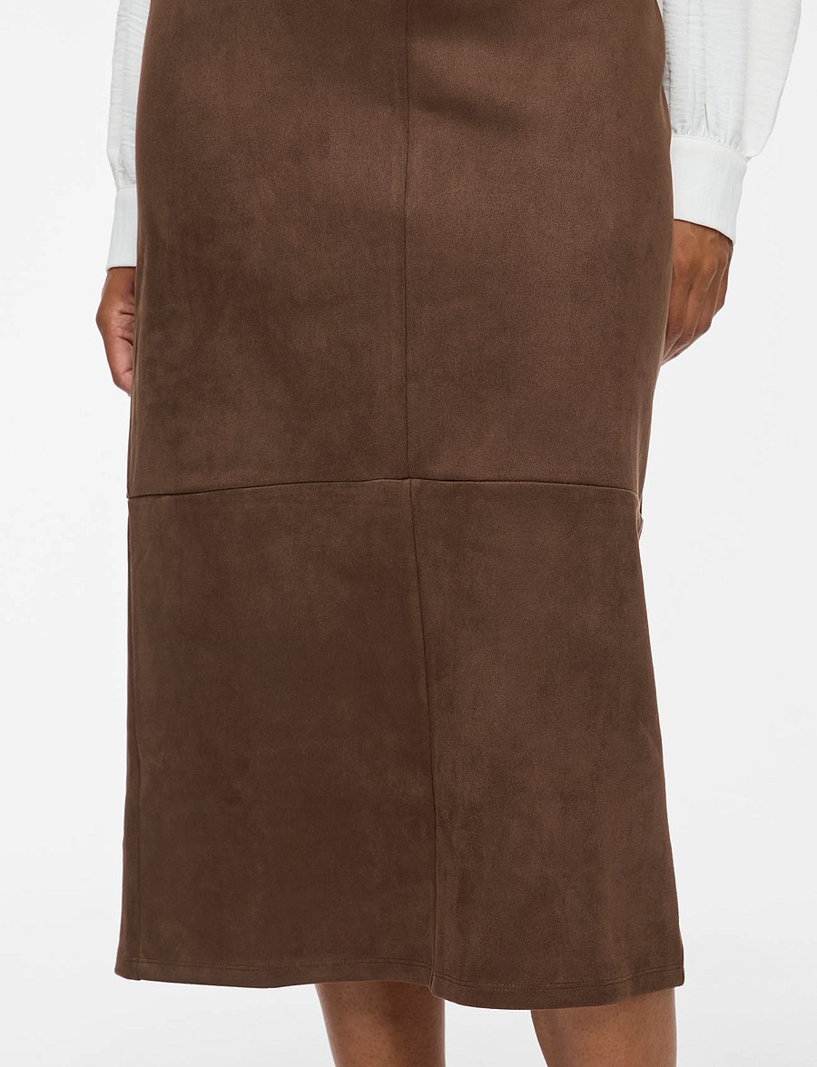 Vila - VINANCY IDA HW MIDI SKIRT/KA - coffee bean - 4