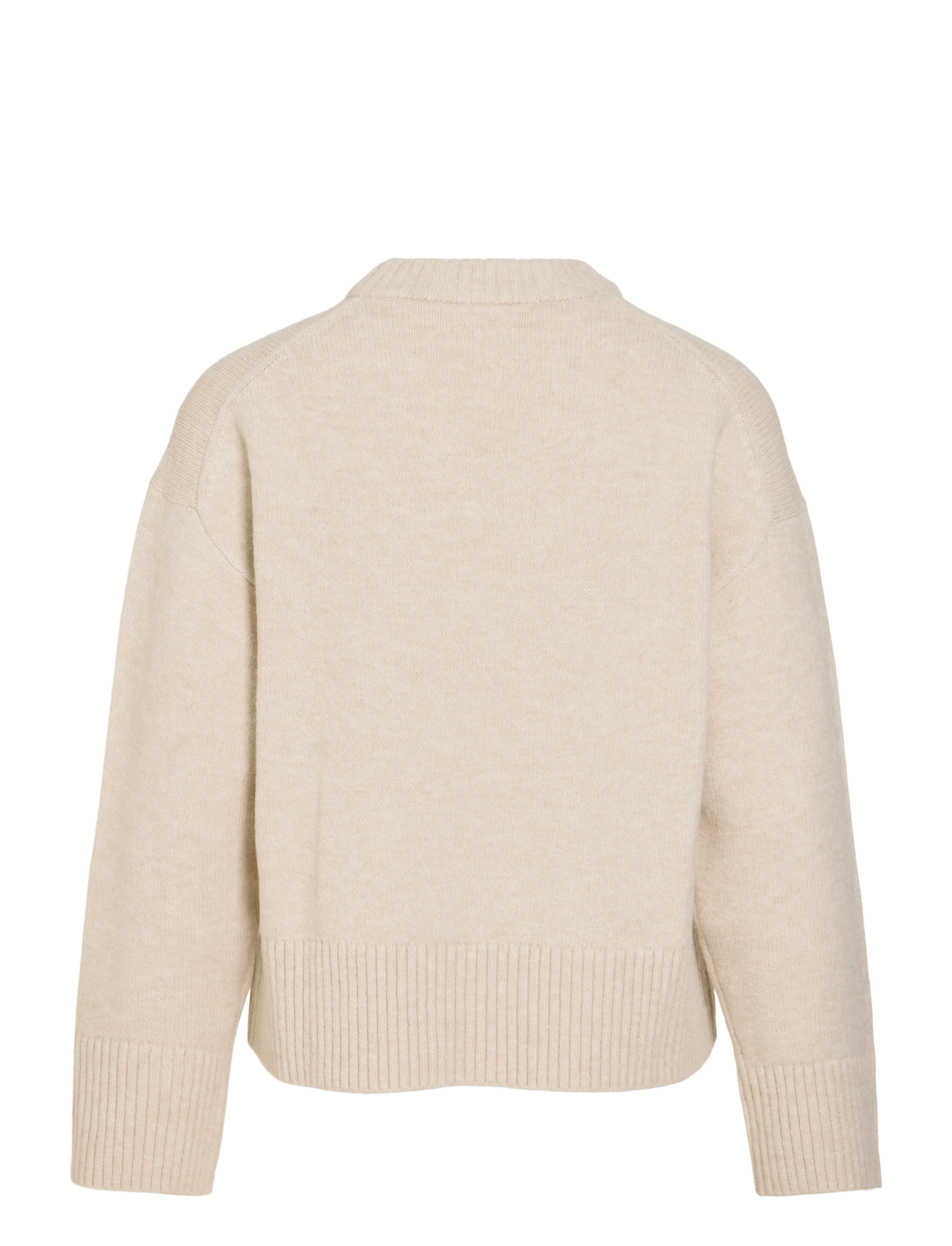 Vila - VISIA L/S O-NECK KNIT PULLOVER - kampsunid - birch - 2