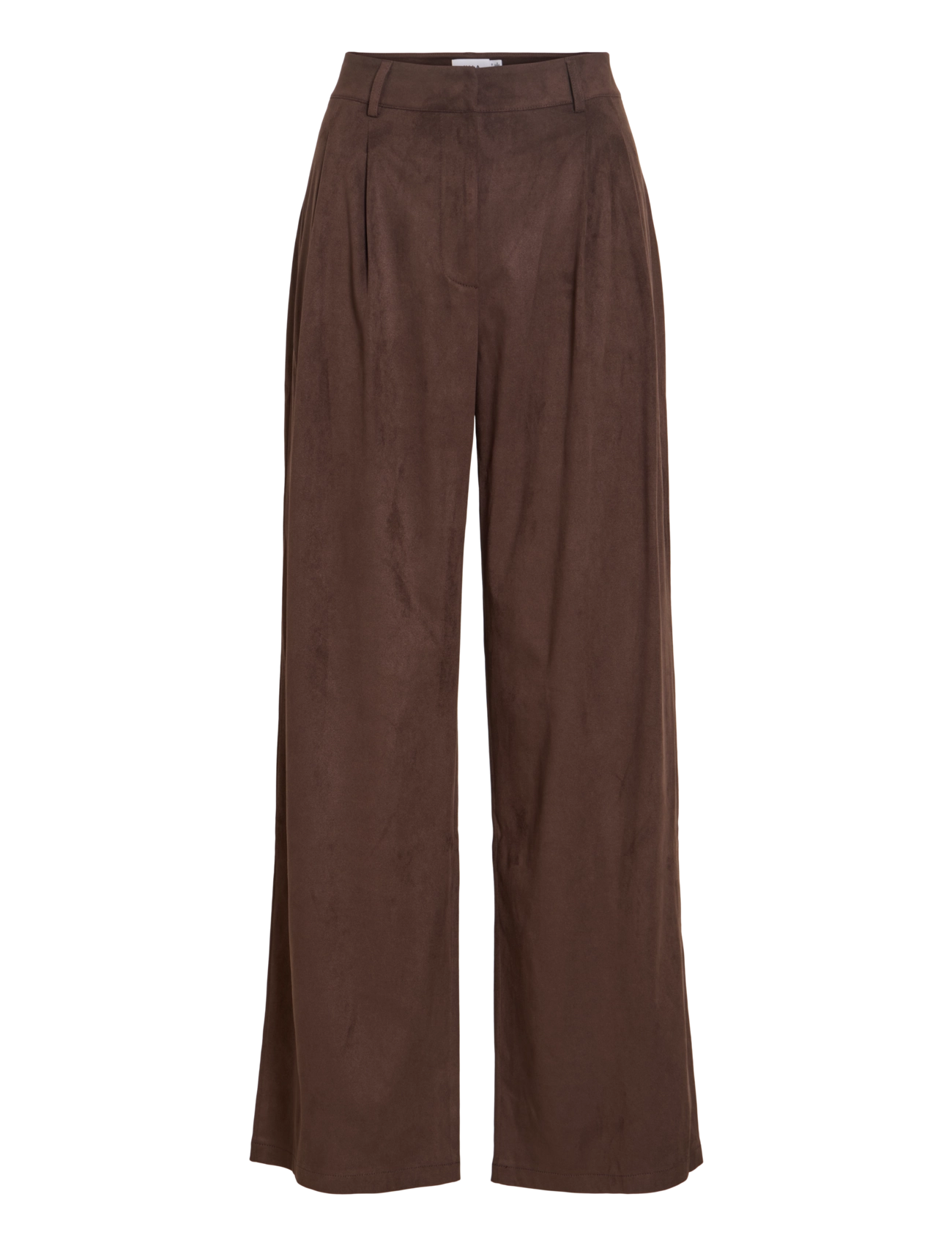 Vila - VICHOOSE HW  STRAIGHT PANTS/KA - coffee bean - 1