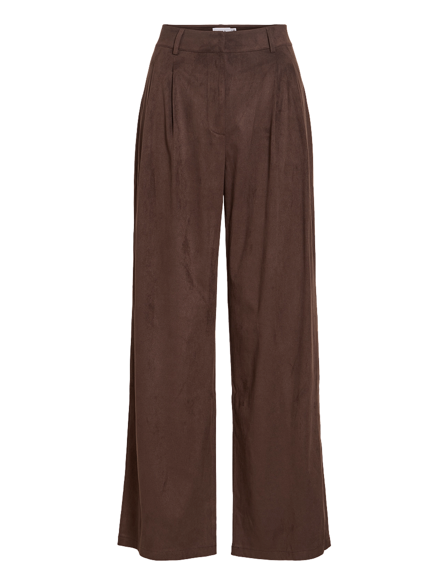 Vila - VICHOOSE HW STRAIGHT PANTS/KA - coffee bean - 1