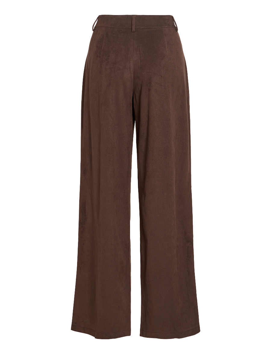 Vila - VICHOOSE HW STRAIGHT PANTS/KA - coffee bean - 2