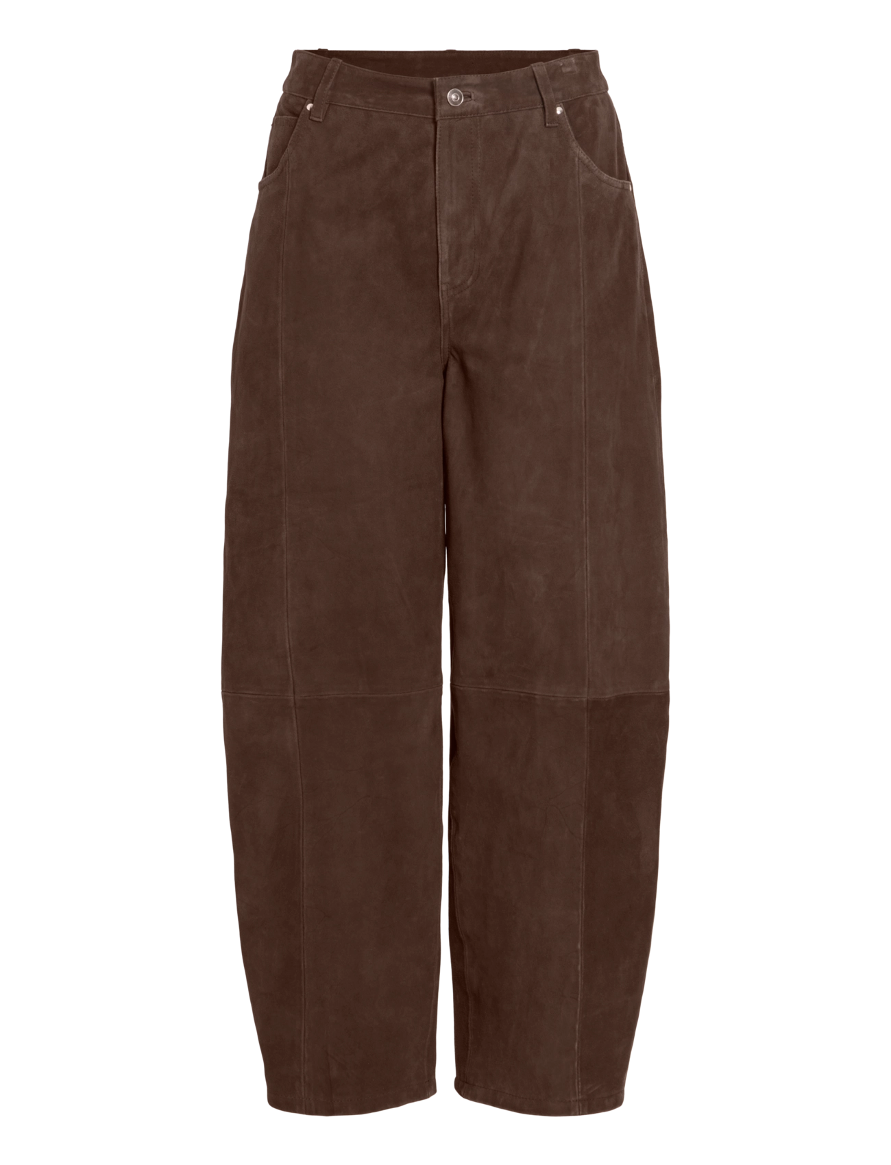 Vila - VIIDA BARREL HW PANTS/1/KA - coffee bean - 1