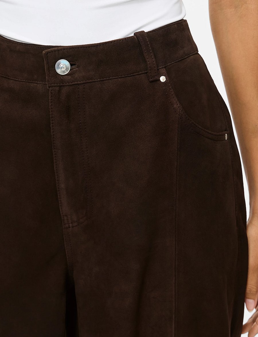 Vila - VIIDA BARREL HW PANTS/1/KA - coffee bean - 5