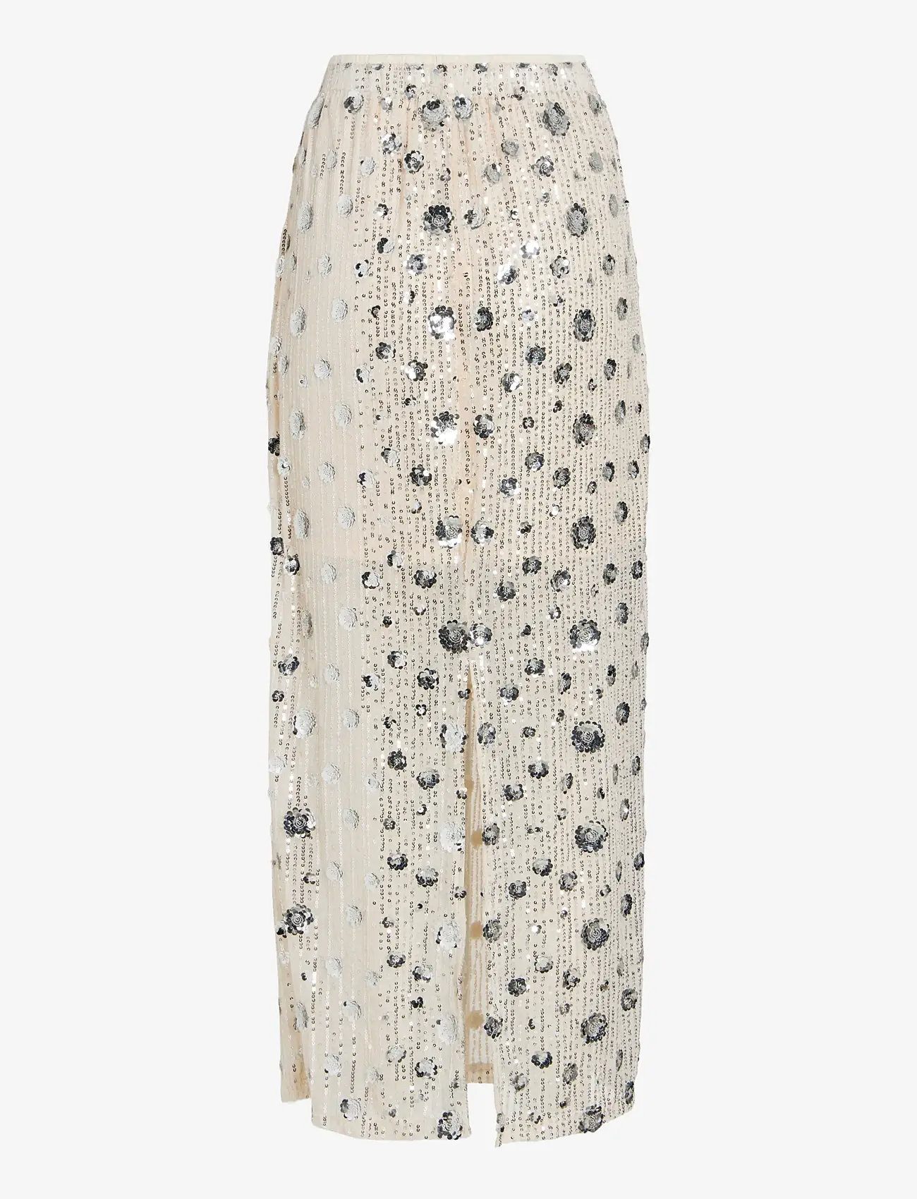 Vila - VIISILD HW SEQUINS SKIRT - paljettkjolar - birch - 1