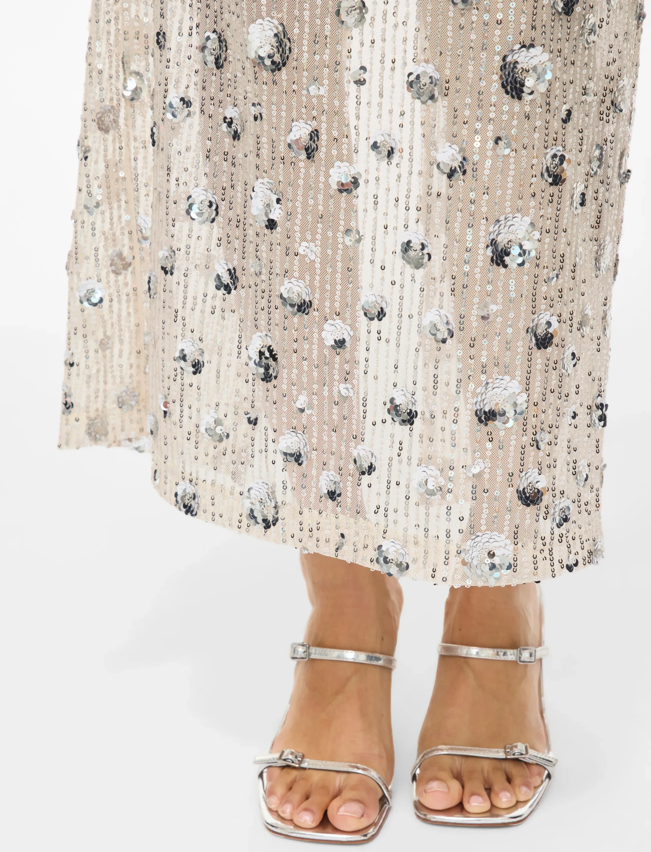 VILA Viisild Hw Sequins Skirt minikjolar dam – bild 6