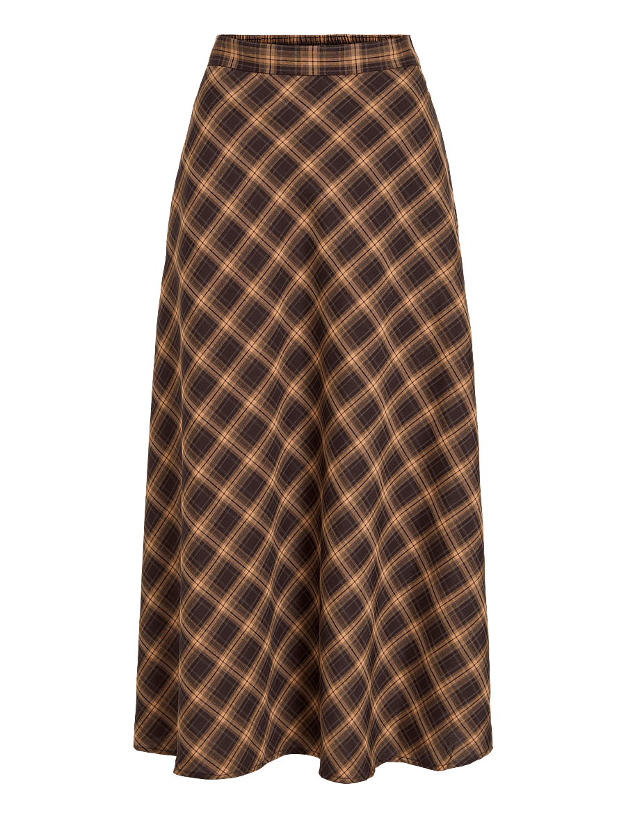 Vila - VILENE CHECK ANKLE SKIRT/SPI - nomad - 1