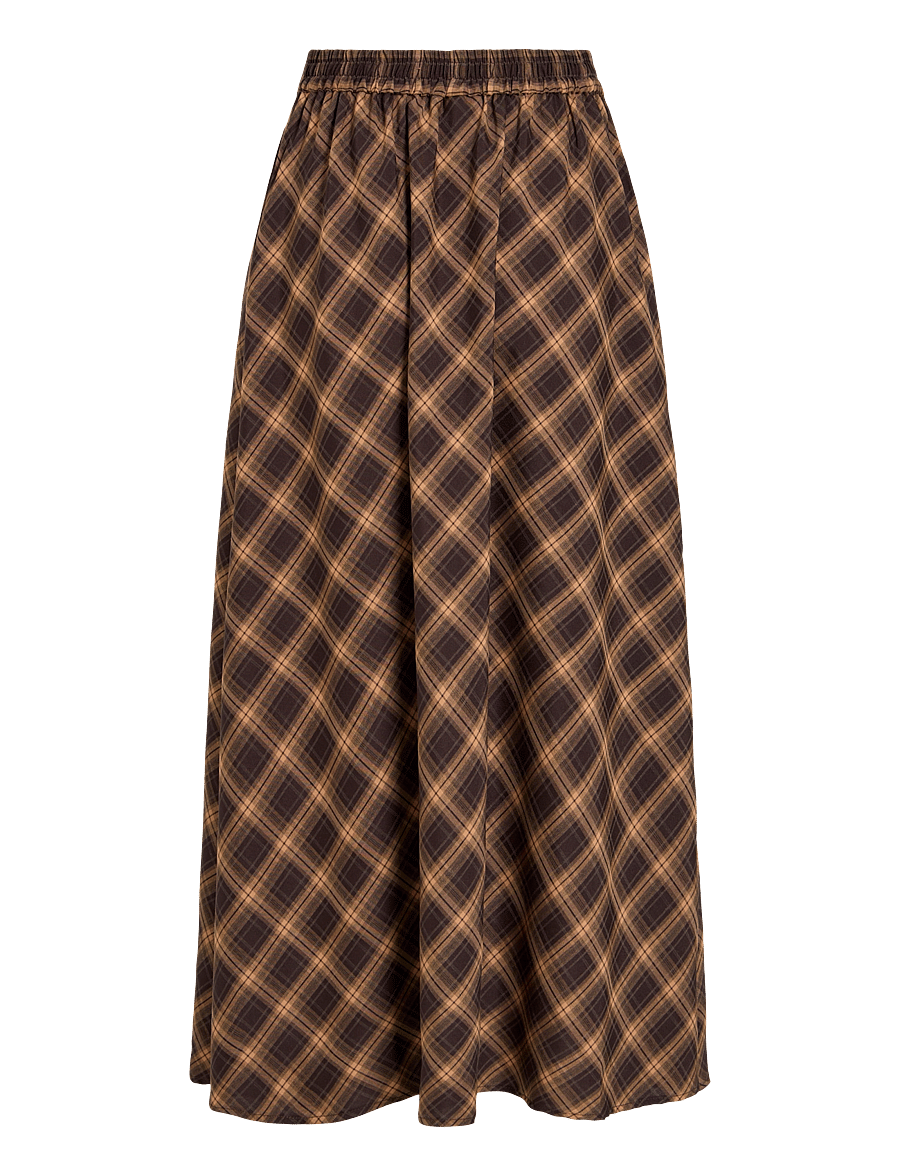 Vila - VILENE CHECK ANKLE SKIRT/SPI - nomad - 2