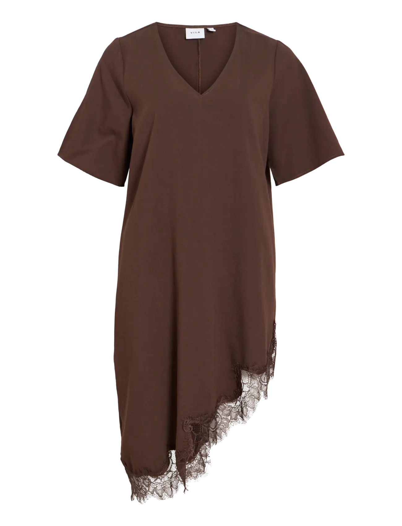 Vila VIALICJA 2/4 LACE MIDI DRESS - New arrivals - COFFEE BEAN / brown