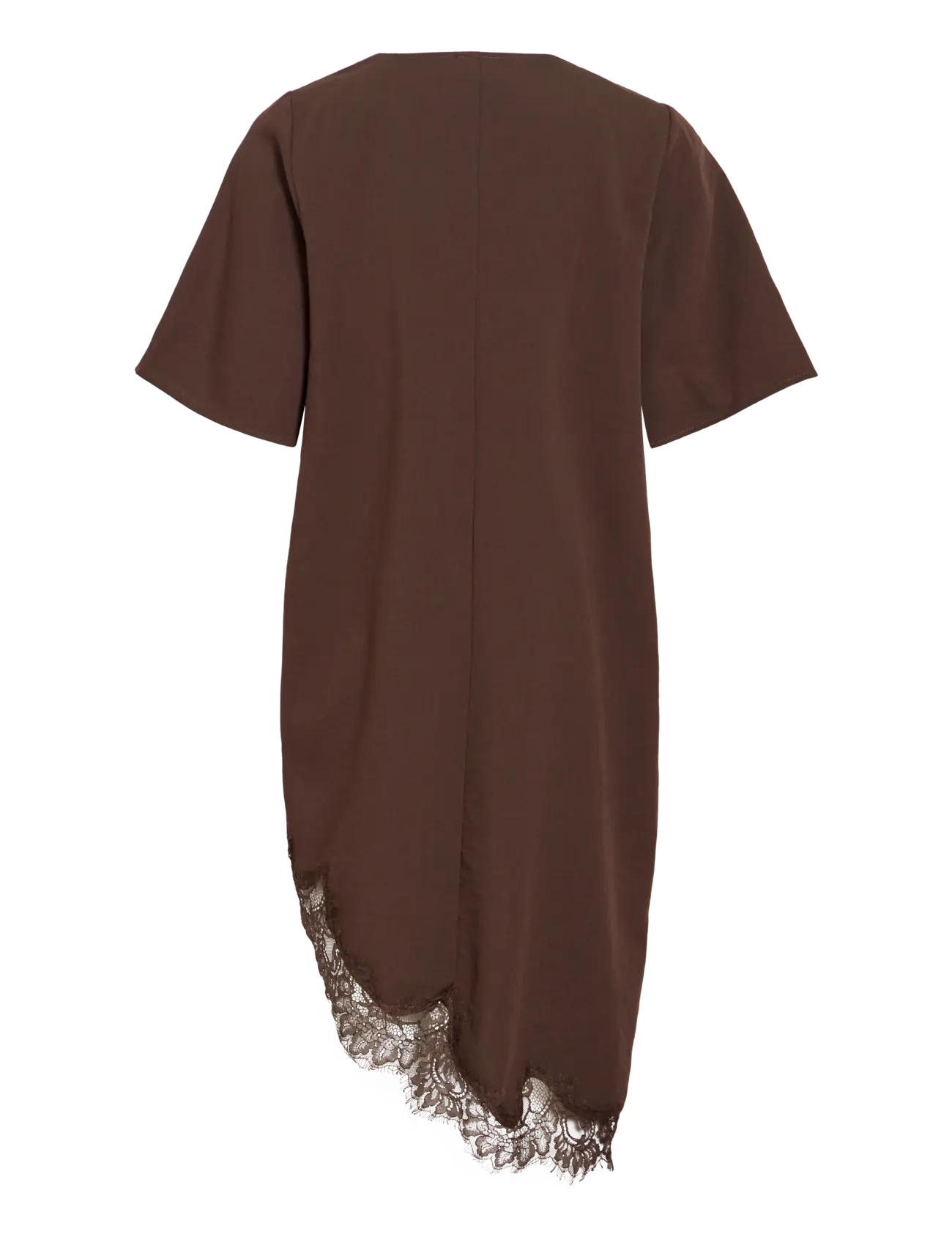 Vila - VIALICJA 2/4 LACE MIDI DRESS - blondekjoler - coffee bean - 2