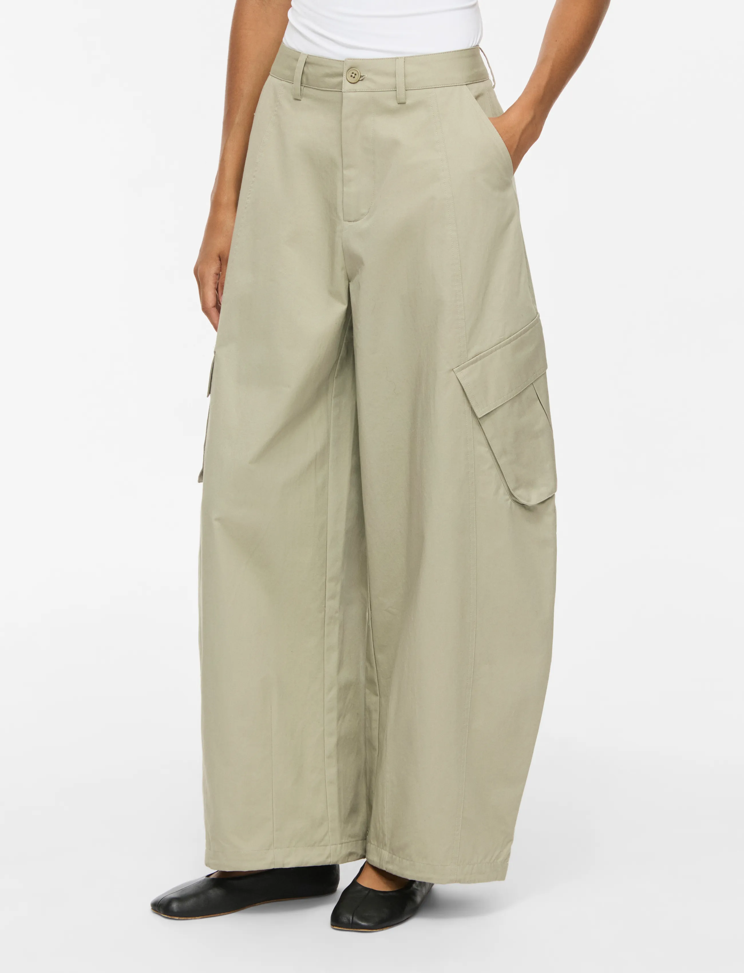 Vila VIKASU BARREL PANTS - Transitional Layering - SENECA ROCK / khaki/green