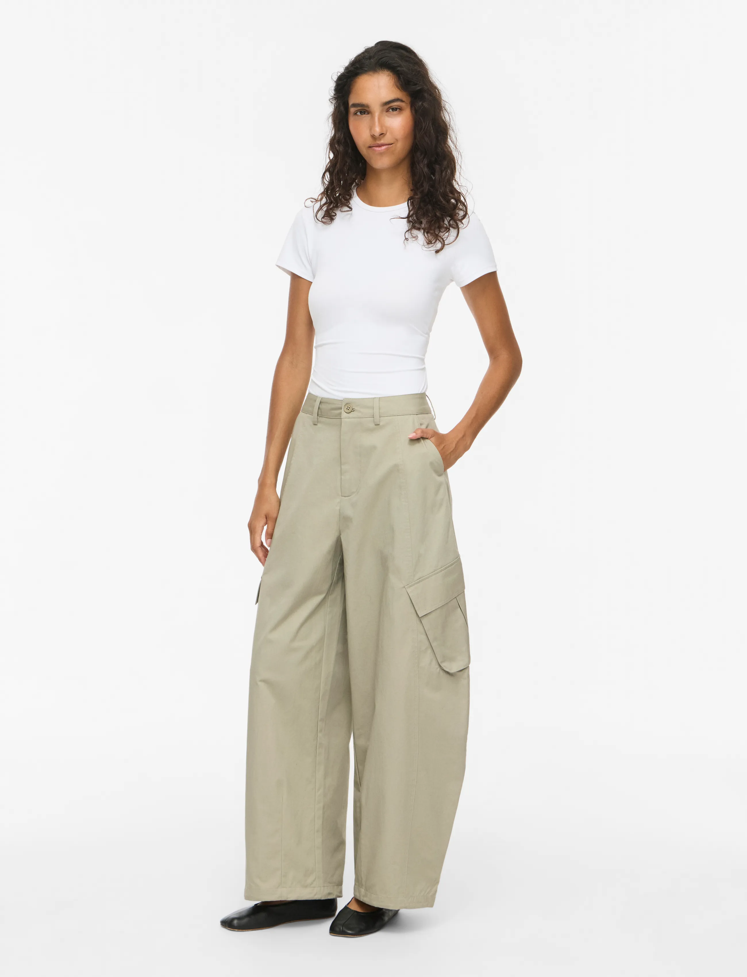 Vila - VIKASU BARREL PANTS - barrelbyxor - seneca rock - 4