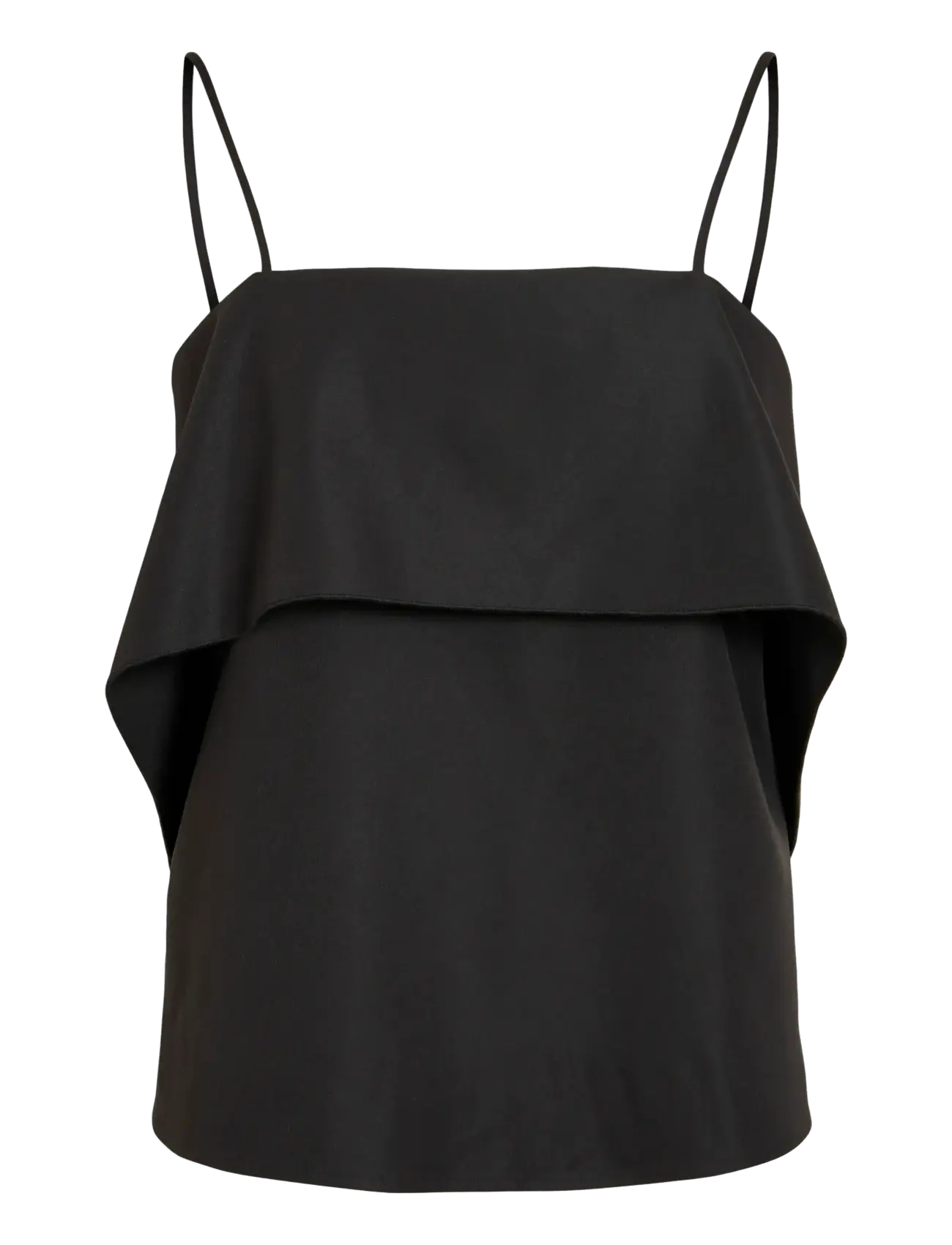 Vila Viindira S/L Top, Kvinder, Lagdelt Camisole Top, Sort, Str: 42