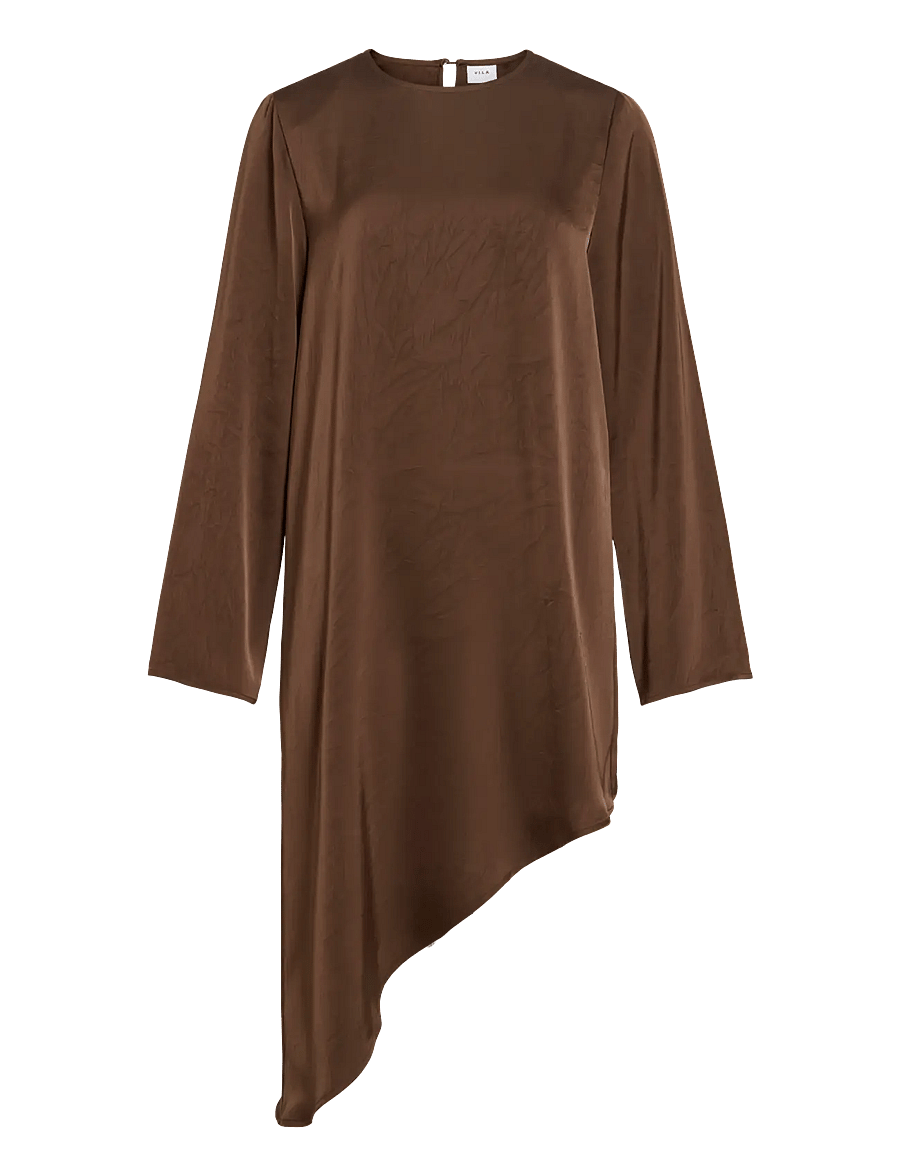 Vila - VISIMONE L/S MIDI DRESS - coffee bean - 1